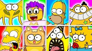 UNLOCKING SECRET ROBLOX FIND THE SIMPSONS MORPHS!? (ALL CHARACTERS UNLOCKED!)