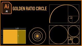 How To Create Golden Ratio Circles in Adobe Illustrator | How to Create Golden Ratio Logo | Ai