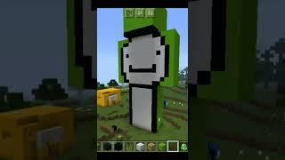 I Build Dream Statue in Minecraft #shorts #minecraftshorts #dreamshort