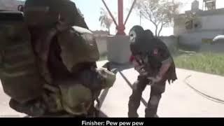Finishers ‘pew pew’ cod modern warfare
