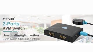 Wie wird Ihr HDMI KVM Switch eingerichtet? Wie wird er angeschlossen?