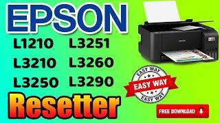 Epson L3250 Adjustment Program, Epson L3210, L3215,L3216 Resetter