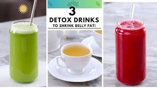 My Top 3 DETOX DRINKS To Get Rid Of Bloating, Lose Belly Fat & Cleanse The System - Zeelicious Foods