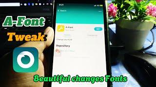 A-Font Tweak changed Fonts all Settings beautiful | Compatible iOS 15/16 Dopamine Jailbreak