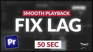 How to FIX LAG/STUTTERY PLAYBACK video | Premiere Pro