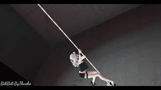 【布料解算｜弱音Haku｜Clothes｜Pole dance｜MMD】