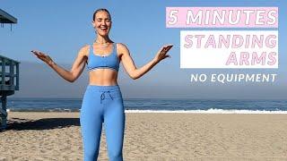 5 Minute Standing Pilates Arm Workout // No Pushups, At Home PIlates, Toned Arms