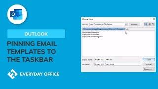 Pinning Outlook Template Emails