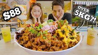 UNDEFEATED 5KG DONBURI EATING CHALLENGE! | Megan's First Food Challenge! BIGGEST Rice Bowl in SG!