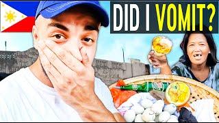 FOREIGNER Tries Balut!! (Filipino Street Food) 