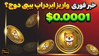 خبر فوری واریز ایردراپ بیبی دوج؟ | قیمت هر توکن ایردراپ بیبی دوج 0.0001$؟