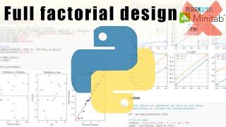 Planning and analyzing a 2-level full factorial design in Python