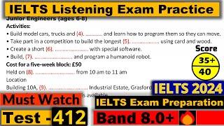 IELTS Listening Practice Test 2024 with Answers [Real Exam - 412 ]