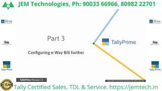 Lesson 39 - Generating E way Bill Online Using TallyPrime Release 2 0 | JEM Tally Learning Hub