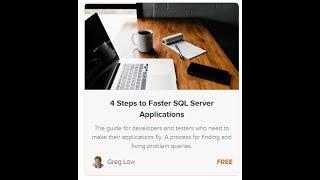 4 Steps to Faster SQL Server Applications (Free Online Training Course)