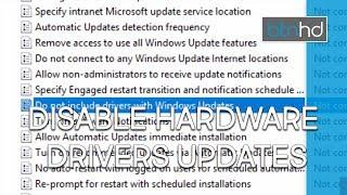 Stop Windows 10 From Updating Hardware Drivers Using GPO!