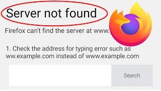 How To Fix Firefox Server Not Found Problem Solve