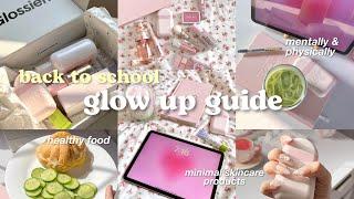 🩰how to glow up for school during summer Pinterest girl back to school glow up guide