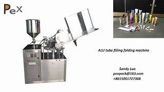 Automatic Glue Adhesive Aluminum Tube Filling And Folding Machine