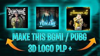 HOW TO MAKE BGMI / PUBG 3D LOGO ON ANDROID LIKE @Daku Gaming   | PLP FILE | PIXALLAB