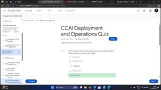 CCAI Deployment and Operations Quiz | Arcade |