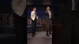 Jimin vs Jungkook teaching dance to Jimmy Fallon sir