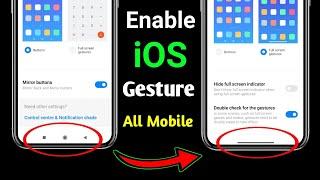 How to Enable iOS Swipe Gestures in Any Android Mobile !! Enable Full Screen Gestures in Android