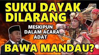 gubernur larang membawa mandau bagi suku Dayak