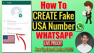 How to Create Fake WhatsApp Account On USA Number - Virtual WhatsApp Number Latest Method 2021