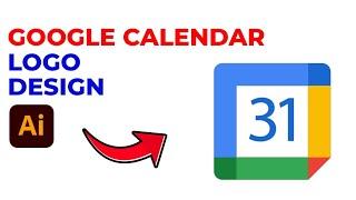 How To Create | Step By Step | Google Calendar Logo In | Adobe Illustrator |