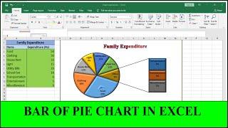Bar of Pie Chart in Excel