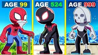 Surviving 999 Years as Spiderman Family In GTA 5!