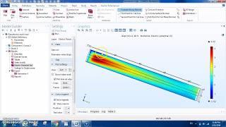 Piezoelectric effect simulation on COMSOL