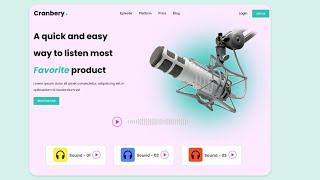 Music Website Using HTML and CSS | Music Website design | Coding Karunadu