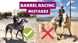 5 MISTAKES BEGINNER BARREL RACERS MAKE! (Barrel Racing training)