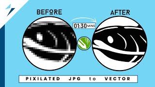 Convert Low Res to High Res Vector within 2mins | CorelDraw