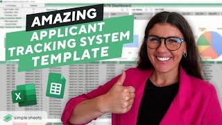 DYNAMIC HR Applicant Tracking System Template for Excel & Google Sheets