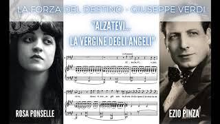 "Alzatevi.. La vergine degli angeli" - Ezio Pinza and Rosa Ponselle (REAL SINGERS!!) HD