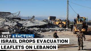 Fast and Factual LIVE: Israel Drops Leaflets Over Lebanon Border Village Asking People to Evacuate