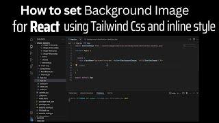 How to set background image in React with inline style and TailwindCss