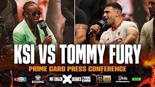 “LOOK AT ME WHEN I’M TALKING TO YOU!” - KSI and Tommy Fury get HEATED at press conference