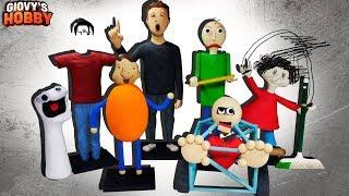 ALL CHARACTERS!  Baldi's Basics in Education and Learning  Polymer clay Tutorial Giovy