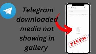 How to fix telegram downloaded media files not showing gallery/Telegram download video not showing