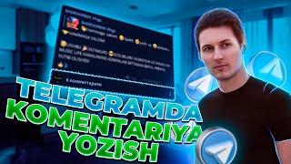 Telegram kanallarga komentariya yozish / Telegram kanallardagi postlarga komentariya yozish