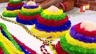 Preparation of Rakhi for Lord Jagannath and Lord Balabhadra Underway in Puri