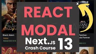 React Modal: Create Pop Up Modals in NextJs 13 | #5