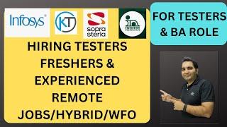 WFH Testing Jobs | Manual Testing| Fresher Jobs| Rd Automation Learning