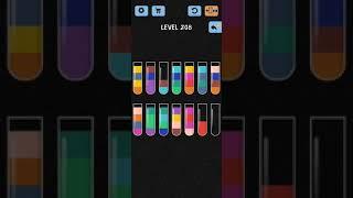 Water Color Sort Level 208 Walkthrough Solution iOS/Android