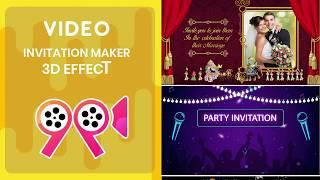 Video Invitation Maker With 3D Effect