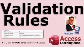 Microsoft Access Validation Rules, Set Limits for Data Entry